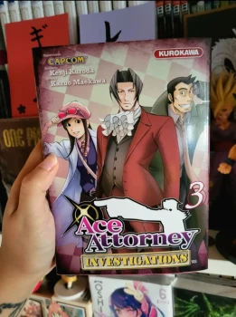 Manga Ace Attorney Investigations Tome 3 (Kenji Kuroda) 2013 Kurokawa Édition Capcom Rare