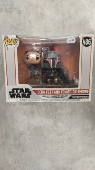 Figurine Pop - Star wars 486 - Boba Fett et fennec sur le trone neuf