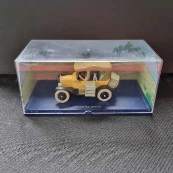 La Ford T de Tintin au Congo Hergé - Moulinsart 2001 avec sa boite d'origine