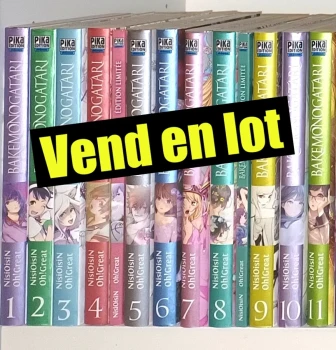 Bakemonogatari : 1 à 11 (3 collectors, sur 22)