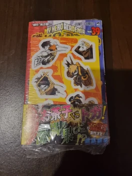 My Hero Academia Tome 39 Japonais + Planche stickers Jaune