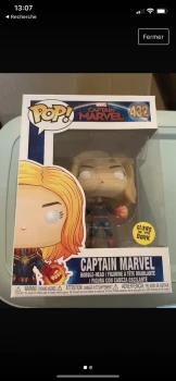 Funko pop captain marvel 432 glow in dark