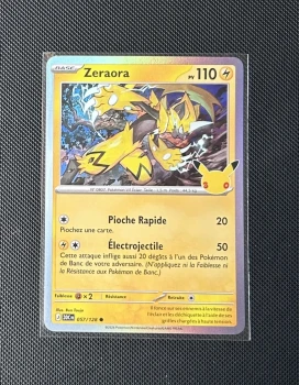 Carte Pokémon - Zeraora 57/128 - Holo - 30ème Anniversaire