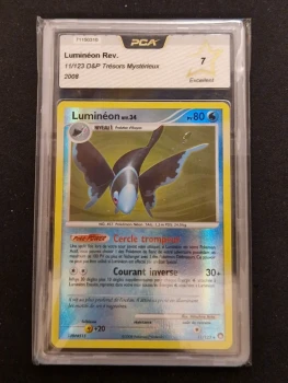 Carte pokemon gradé PCA 7 Luminéon Lv.34 holo reverse D&P Trésors Mysterieux FR DP2