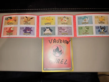 Carnet timbres Pokemon