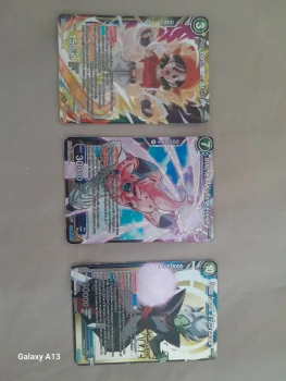 Lot 3 cartes dragon ball