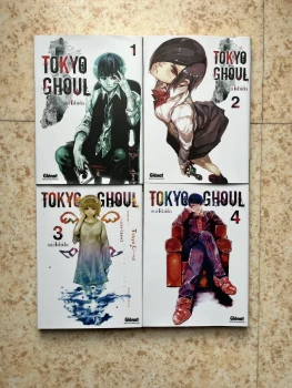 Vends lot de manga "Tokyo Ghoul" tome 1,2,3 et 4
