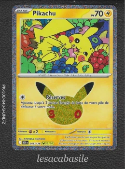 Pikachu 048/128 - 🟡 26/30 - ME5.5 - 30e Anniversaire (2026)