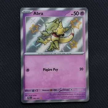 Carte pokemon Abra 148/091 SHINY - EV4.5  Destinées de Paldea (2024)