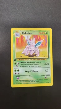 Pokémon Nidorino 37/102 Édition 1 NM 🤩 Set de Base PCA PSA