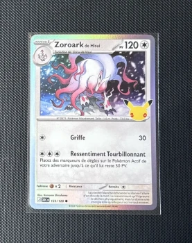 Carte Pokémon - Zoroark de Hisui 123/128 - Holo - 30ème Anniversaire