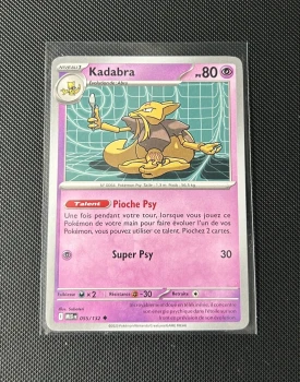 Carte Pokémon - Kadabra 55/132 - Méga Évolution