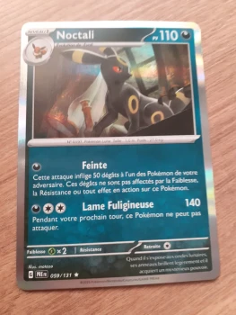Carte Pokémon Noctali holographique 059/131 EV8.5 Evolutions prismatiques - Neuve