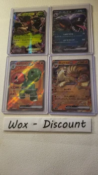 4 Cartes Pokemon , Feunard Ex, Scovilain ex, desseliande puis arbok Ex Japonaises