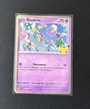 Carte Pokémon - Baudrive 73/128 - Holo - 30ème Anniversaire
