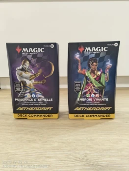 Magic: The Gathering - Assortiment de Decks Commander Aetherdrift (2 Deck Commander) - FR