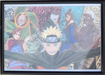 Goodies Manga Shonen Naruto Ex Libris + Cadre Collection Kana