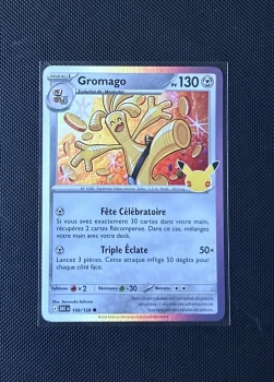 Carte Pokémon - Gromago 108/128 - Holo - 30ème Anniversaire