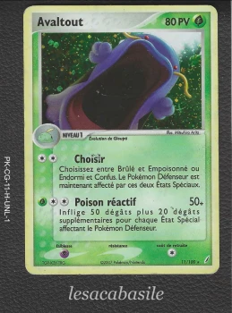 Avaltout 11/100 rare holo - FR - Ex Gardiens de Cristal (2007)
