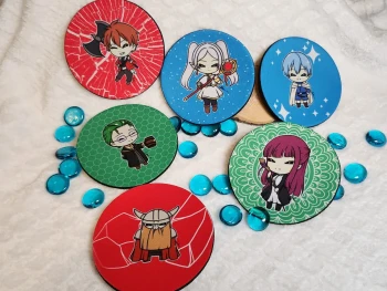 Dessous de verre Chibi Frieren (lot de 6)