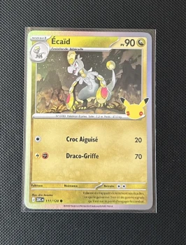 Carte Pokémon - Écaïd 111/128 - Holo - 30ème Anniversaire