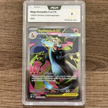 Carte Pokémon Gradée Méga Dracaufeu 109/094 FR 🇫🇷 ME02 PCA 9