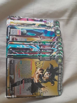 Lot de 29 cartes dragon ball