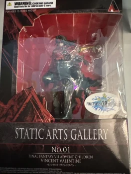 Boîte figurine final fantasy Vincent static arts Gallery neuf scellé