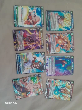Lot 8 cartes dragon ball