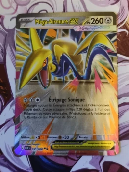Lot de 4 cartes Pokémon, Méga-Airmure EX,...
