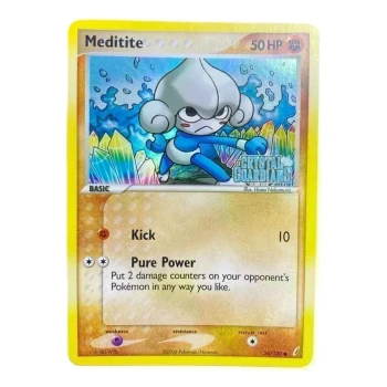 CARTE POKEMON MEDITITE REVERSE CRYSTAL GUARDIANS ANGLAIS 56/100