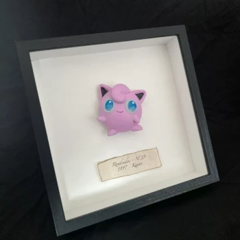 RONDOUDOU #39 - POKEMON Miniature de collection style taxidermie et entomologie