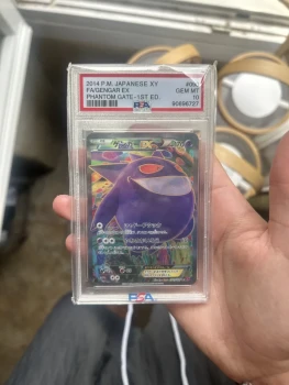 Carte Pokémon Ultra Rare – Gengar EX Full Art – PSA 10 – Japon – 1ère édition (XY Phantom Gate)