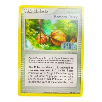 CARTE POKEMON MEMORY BERRY REVERSE CRYSTAL GUARDIANS ANGLAIS 80/100