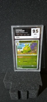 Carte gradée Pokemon, Pure Grading 9.5, Couverdure pokéball