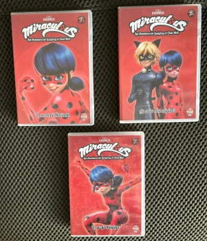 🎬 Miraculous Ladybug – Lot de 3 DVD – VF
