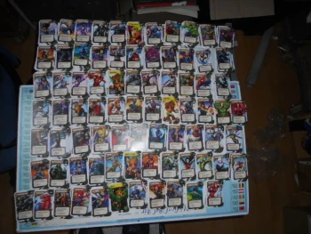 LOT DE CARTES LECLERC EXPLORE L'UNIVERS MARVEL AVEC GROTT COMPLETE DU N°1 AU N°108 NEUF