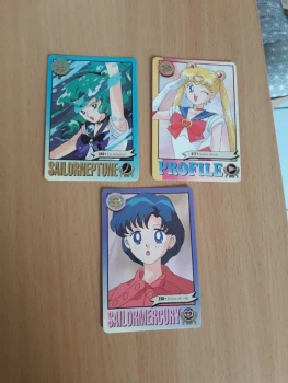 Lot de 3 cartes Sailor Moon