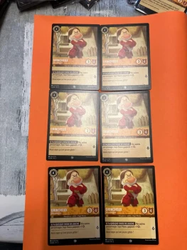 Lot 6 Cartes. Grincheux. Lorcana. Chapitre 2.