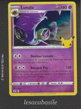 Lunala 015/025 Rare Holo - Célébrations (2021)