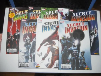 SECRET INVASION LOT DE 8 BD SU N°1 AU N°8 COMPLET TBE