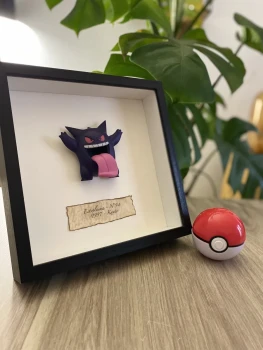 ECTOPLASMA #94 - POKEMON Miniature de collection style taxidermie & entomologie