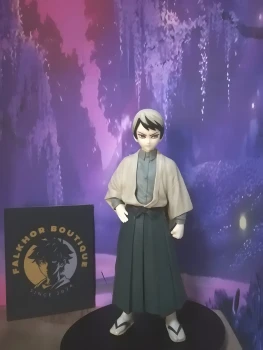 Yushiro Figurine Demon Slayer Version Sepia Objet de Collection Manga Statue