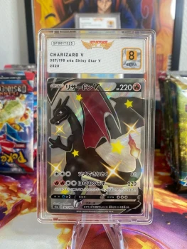 Carte Pokémon gradée SFG 8 Dracaufeu /Charizard V 307/190 s4a shiny Star V
