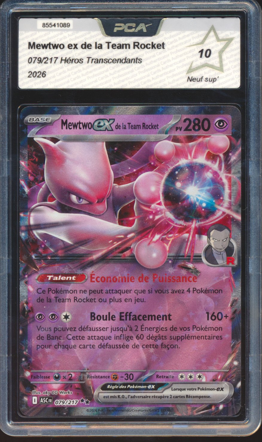 Mewtwo EX de la Team Rocket