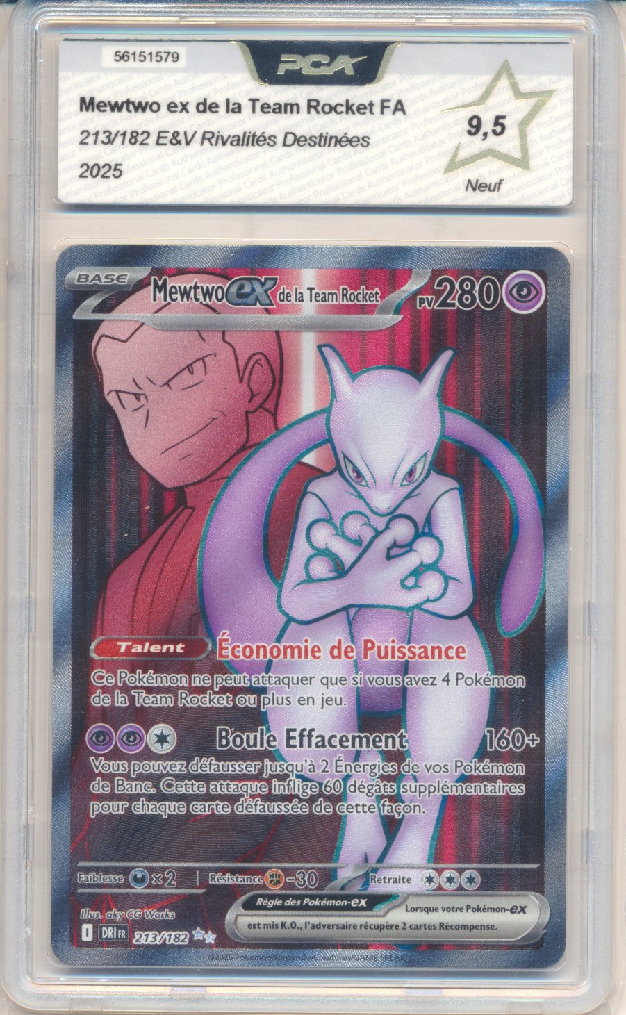 Mewtwo ex de la Team Rocket