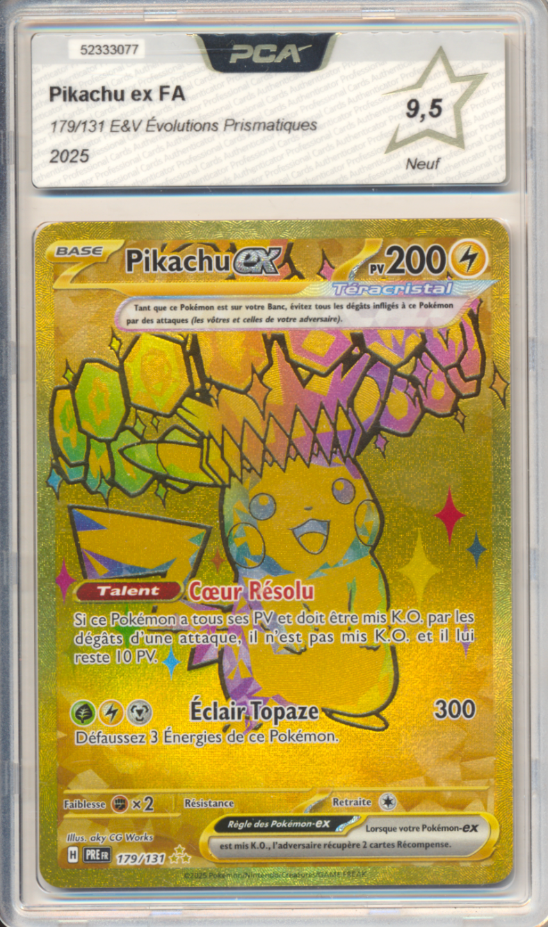 Pikachu ex FA Gold