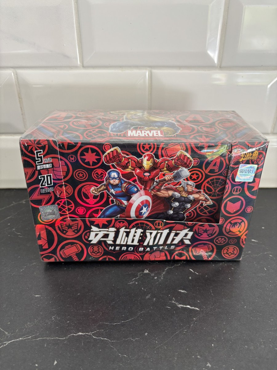 Display MARVEL Kayou Série 2 "Hero Battle" 20 Boosters OFFICIEL! 120 Cartes à collectionner