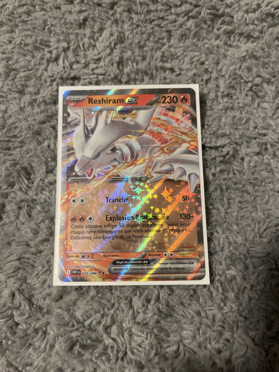 Carte Pokémon - Reshiram Ex