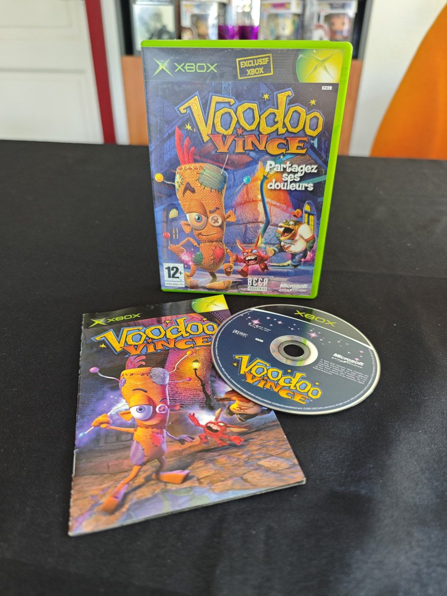 Jeu XBox : Voodoo Vince - Boîte & Notice - VF